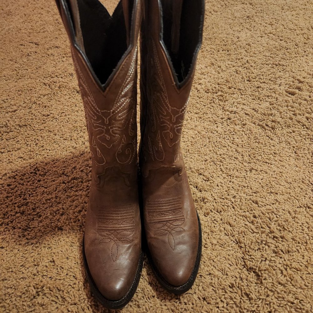 JB Dillon Reserve leather cowboy boots